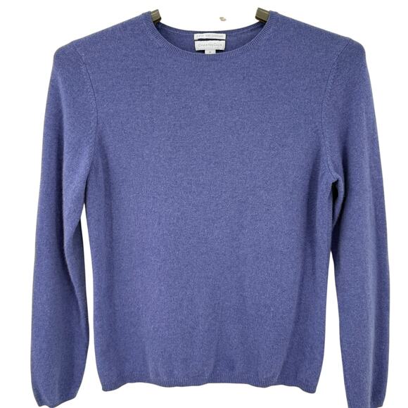 Charter Club 100% Cashmere Sweater Purple Pullover Women’s Size Medium - Picture 1 of 5